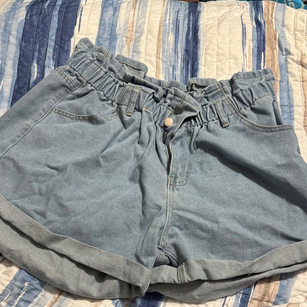 SHEIN Light Blue Jean Shorts